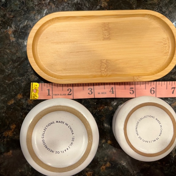 New! Nespresso Coffee Serving Set - Cream and Sugar - Stoneware - White - Picture 12 of 16